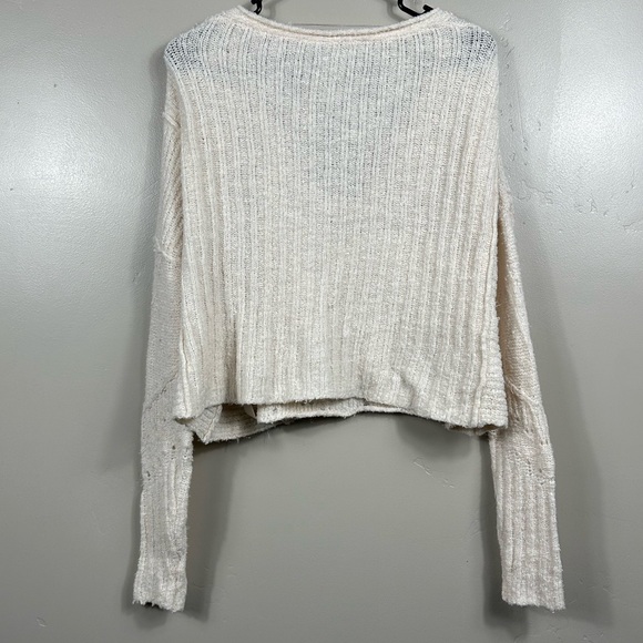FREE PEOPLE Seashell Sweater In Ivory-white Size XS - Picture 3 of 6